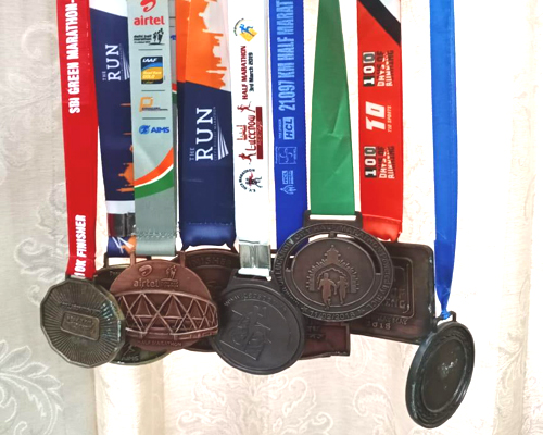 He brought laurels to the department by participating and winning medals in various running events